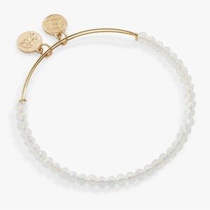 Alex and Ani Elegant Gold and White Colored Beaded Bracelet